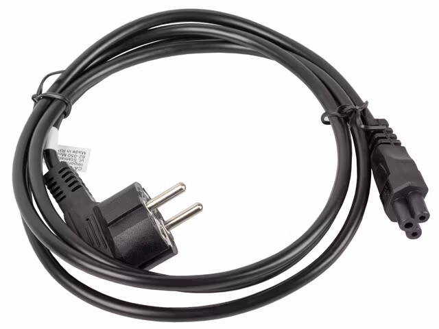 CEE 7/7 (MICKEY)->IEC 320 C5 NÄTSLADD 1,8M VDE SVART LANBERG