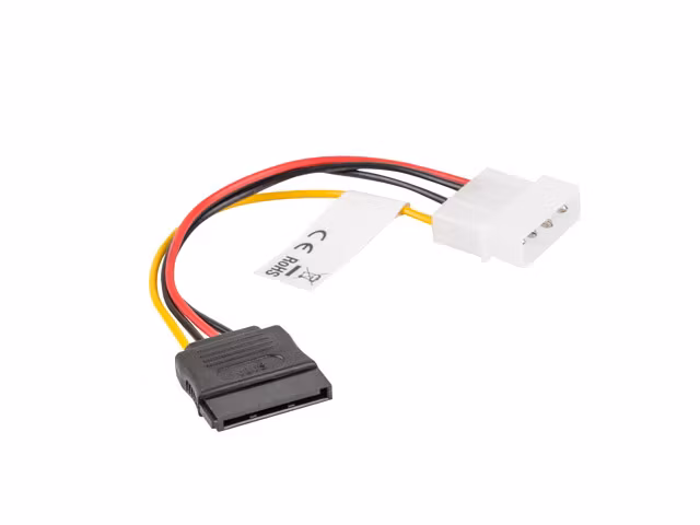 MOLEX(M)->SATA(F) KABEL 15CM LANBERG
