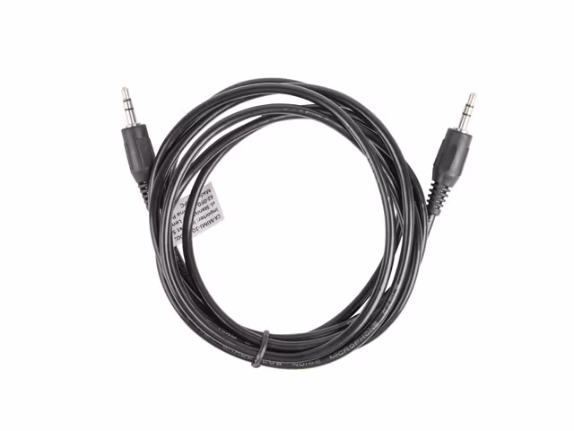 MINIJACK 3,5MM M/M 3 STIFT KABEL 2M SVART LANBERG