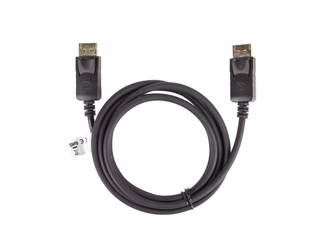 DISPLAYPORT M/M KABEL 19 PIN V1.2 1.8M 4K SVART LANBERG