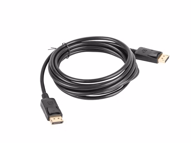 DISPLAYPORT M/M KABEL 19 PIN V1.2 3M 4K SVART LANBERG