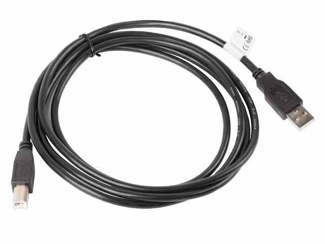 USB-A(M)->USB-B(M) 2.0 KABEL 1.8M SVART LANBERG