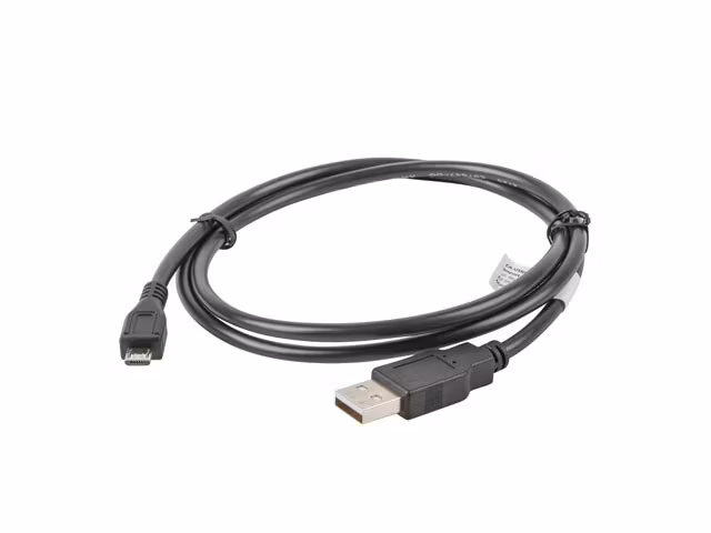 USB MICRO(M)->USB-A(M) 2.0 KABEL 1M SVART LANBERG