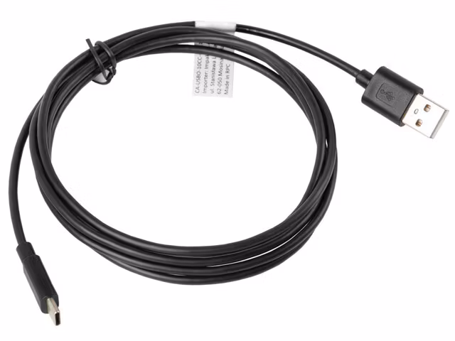 USB-C(M)->USB-A(M) 2.0 KABEL 1.8M SVART LANBERG