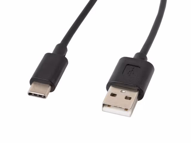 USB-C(M)->USB-A(M) 2.0 KABEL 1.8M SVART LANBERG