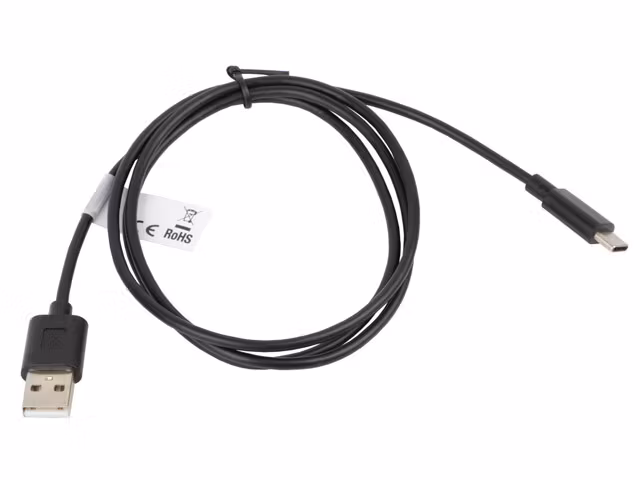 USB-C(M)->USB-A(M) 2.0 KABEL 1M SVART LANBERG