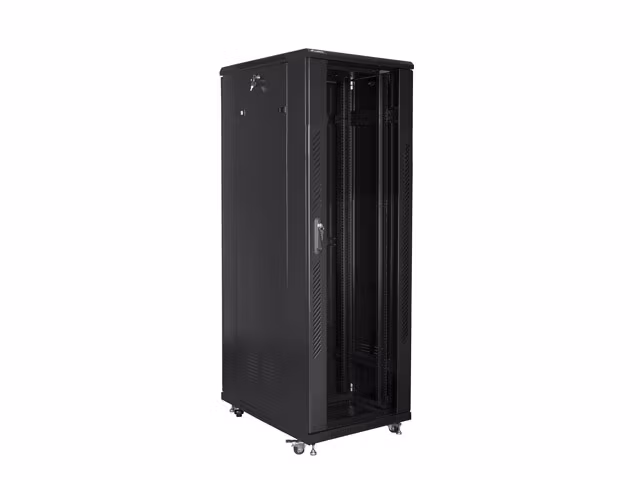 RACKSKÅP 19" FRISTÅENDE 47U/800X800 (FLAT PACK) SVART LANBERG