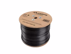 LAN-KABEL CAT.5E FTP 305M SOLID UTOMHUS GEL-FYLLD CU SVART FLUKE PASSERADE LANBERG