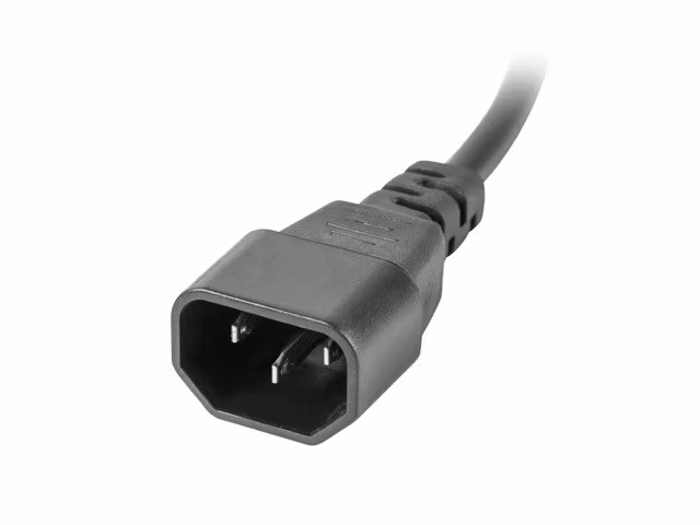 STRÖMFÖRDELNINGSENHET (PDU) 19" LANBERG 1U 10A 2M 4X FRANSKA UTTAG 4X IEC C13 UTTAG SVART C14