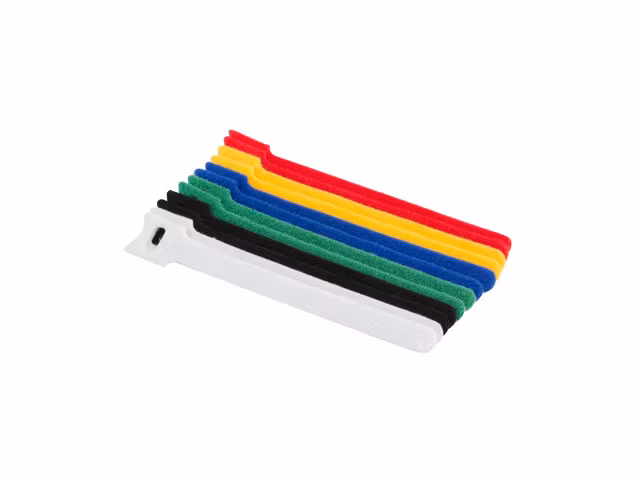 KARDBORREBAND 12MMX15CM 12STYCKEN VIT, SVART, GRÖN, BLÅ, GUL, RÖD LANBERG