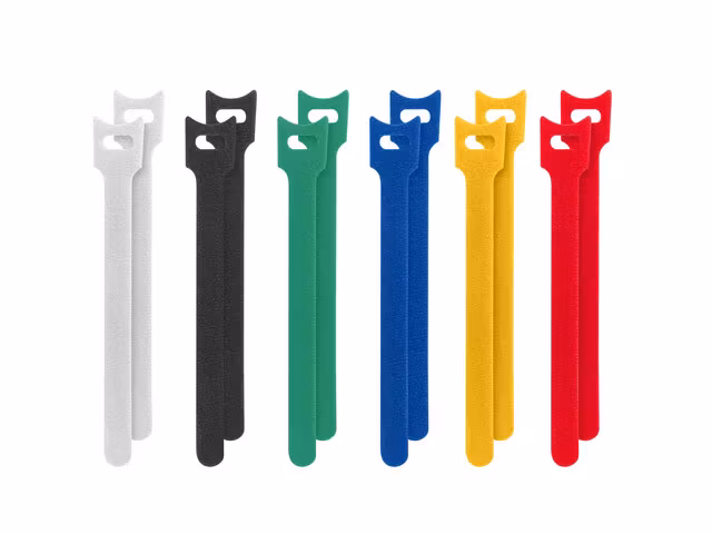 KARDBORREBAND 12MMX15CM 12STYCKEN VIT, SVART, GRÖN, BLÅ, GUL, RÖD LANBERG