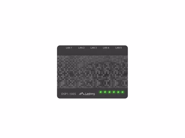 SWITCH LANBERG DSP1-1005 5X 1GB/S UNMANAGED GIGABIT ETHERNET DESKTOP 5V