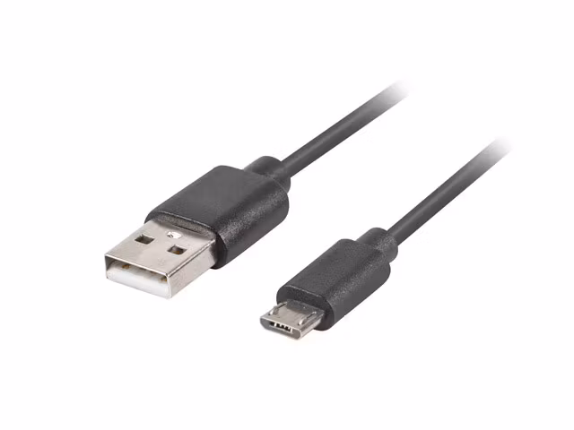 USB MICRO(M)->USB-A(M) 2.0 KABEL 1.8M SVART QC 3.0 LANBERG
