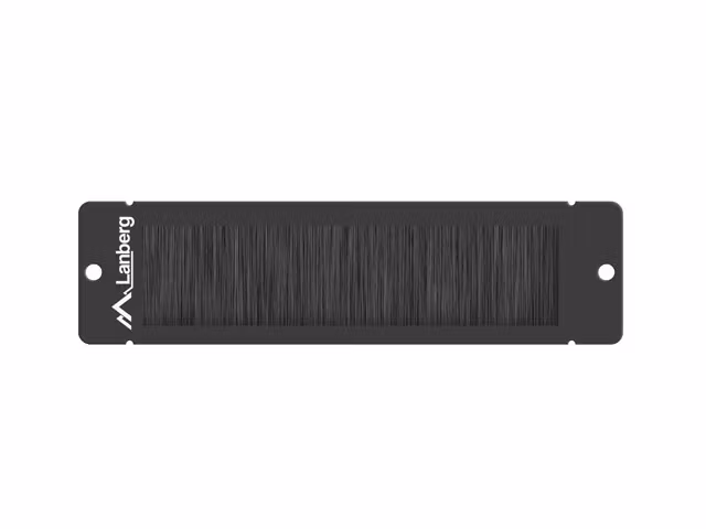 10" KABELGENOMFÖRING BORSTPANEL SVART LANBERG AK-1104-B