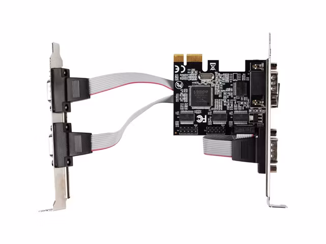 PCI EXPRESS X1-KORT->4X DB-9(COM) LÅGPROFIL LANBERG