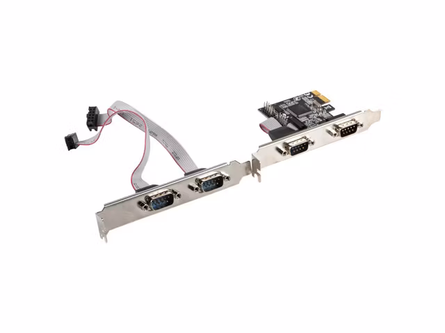 PCI EXPRESS X1-KORT->4X DB-9(COM) LÅGPROFIL LANBERG