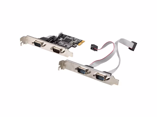 PCI EXPRESS X1-KORT->4X DB-9(COM) LÅGPROFIL LANBERG