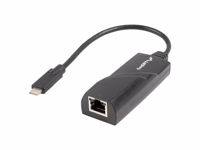 USB->RJ45 ETHERNET ADAPTER NÄTVERKSKORT LANBERG USB-C 3.1 1X RJ45 1GB KABEL