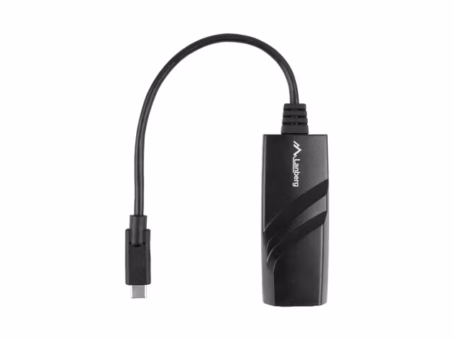 USB->RJ45 ETHERNET ADAPTER NÄTVERKSKORT LANBERG USB-C 3.1 1X RJ45 1GB KABEL