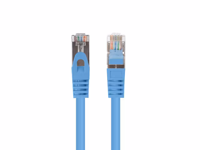 PATCHKABEL CAT.6 FTP 0,25M BLÅ FLUKE PASSERADE LANBERG
