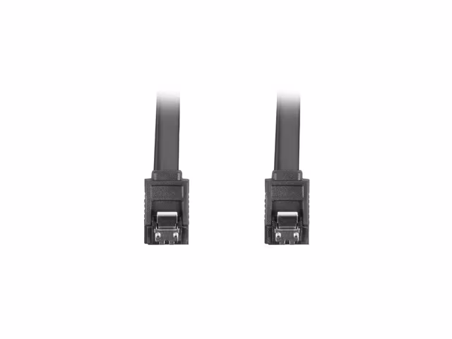 SATA DATA III (6GB/S) F/F-KABEL 30CM METALLKLÄMMOR SVART LANBERG