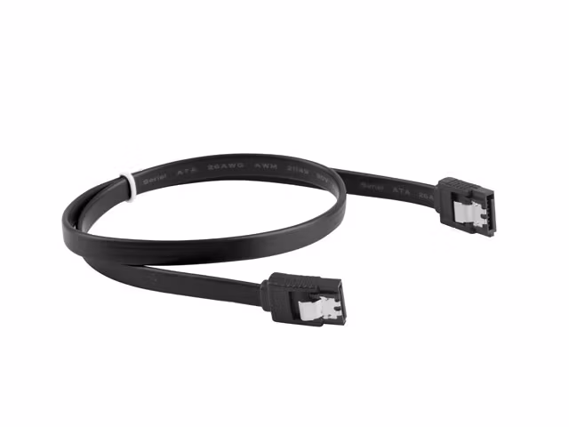 SATA DATA III (6GB/S) F/F-KABEL 50CM METALLKLÄMMOR SVART LANBERG