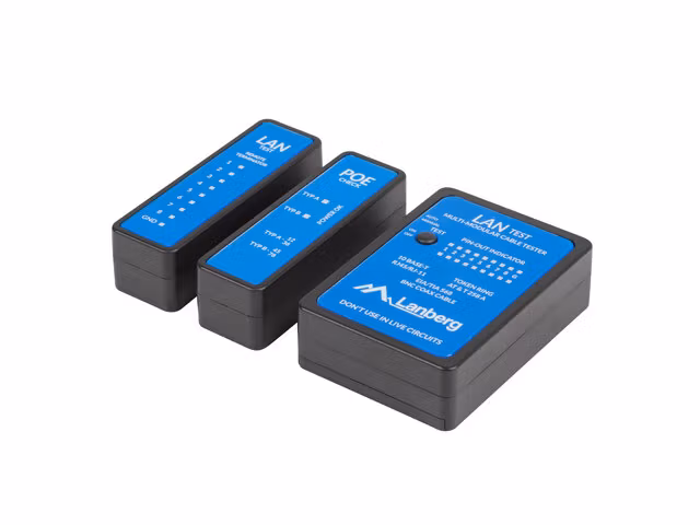 NÄTVERK LAN TESTARE POE, RJ45, RJ11, KOAXIALKABEL LANBERG