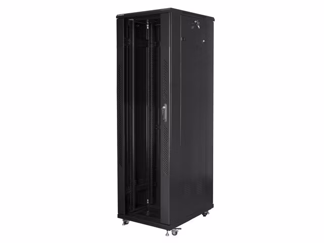 RACKSKÅP 19" FRISTÅENDE 42U/600X1000 (FLAT PACK) SVART LANBERG