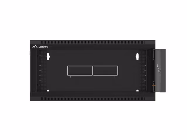 RACKSKÅP 19" VÄGGMONTERAT 4U 450 SNABBMONTERING (FLAT PACK) SVART LANBERG