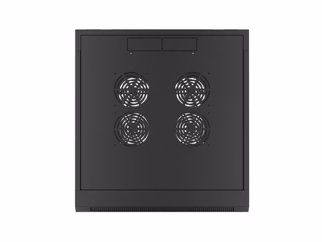 RACKSKÅP 19" VÄGGMONTERAT 4U 600 SNABBMONTERING (FLAT PACK) SVART LANBERG