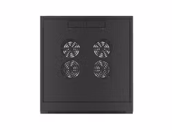 RACKSKÅP 19" VÄGGMONTERAT 4U 600 SNABBMONTERING (FLAT PACK) SVART LANBERG