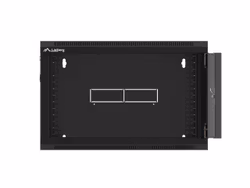 RACKSKÅP 19" VÄGGMONTERAT 6U 600 SNABBMONTERING (FLAT PACK) SVART LANBERG