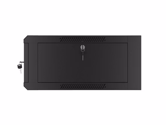 RACKSKÅP 19" VÄGGMONTERAT 4U 600 SNABBMONTERING (FLAT PACK) SVART LANBERG
