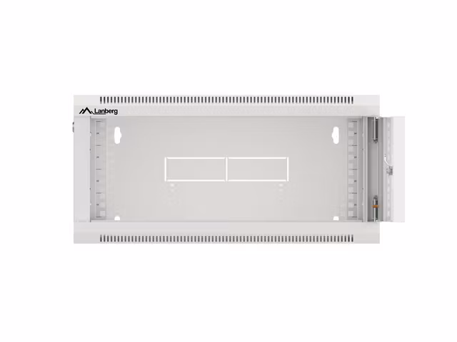 RACKSKÅP 19" VÄGGMONTERAT 4U 600 SNABBMONTERING (FLAT PACK) GRÅ LANBERG