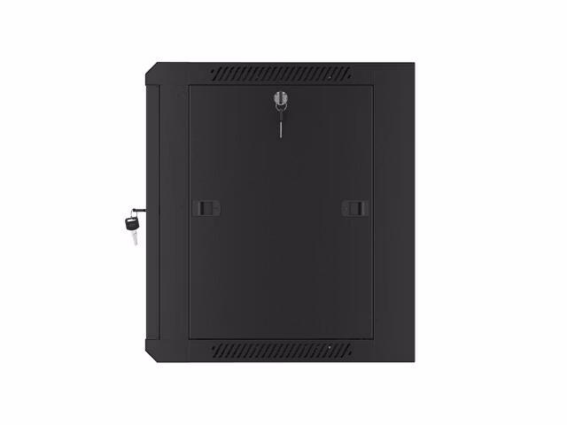 RACKSKÅP 19" VÄGGMONTERAT 9U 450 SNABBMONTERING (FLAT PACK) SVART LANBERG