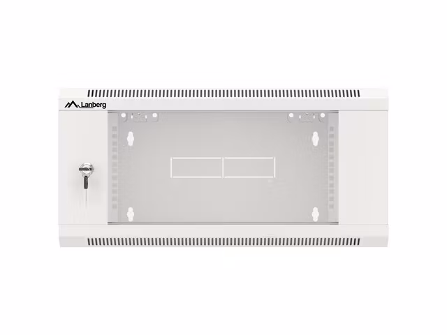 RACKSKÅP 19" VÄGGMONTERAT 4U 600 SNABBMONTERING (FLAT PACK) GRÅ LANBERG