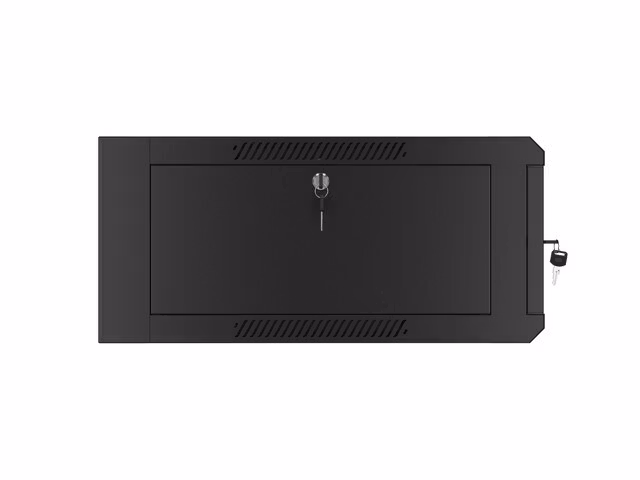 RACKSKÅP 19" VÄGGMONTERAT 4U 600 SNABBMONTERING (FLAT PACK) SVART LANBERG