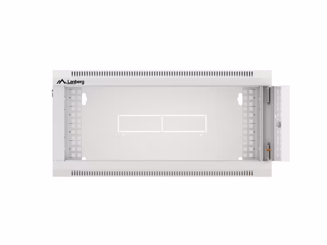 RACKSKÅP 19" VÄGGMONTERAT 4U 450 SNABBMONTERING (FLAT PACK) GRÅ LANBERG