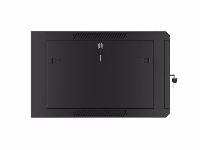 RACKSKÅP 19" VÄGGMONTERAT 6U 600 SNABBMONTERING (FLAT PACK) SVART LANBERG