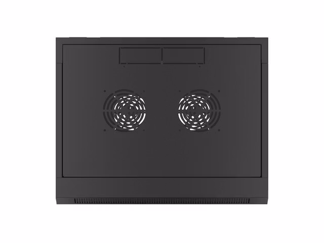 RACKSKÅP 19" VÄGGMONTERAT 9U 450 SNABBMONTERING (FLAT PACK) SVART LANBERG