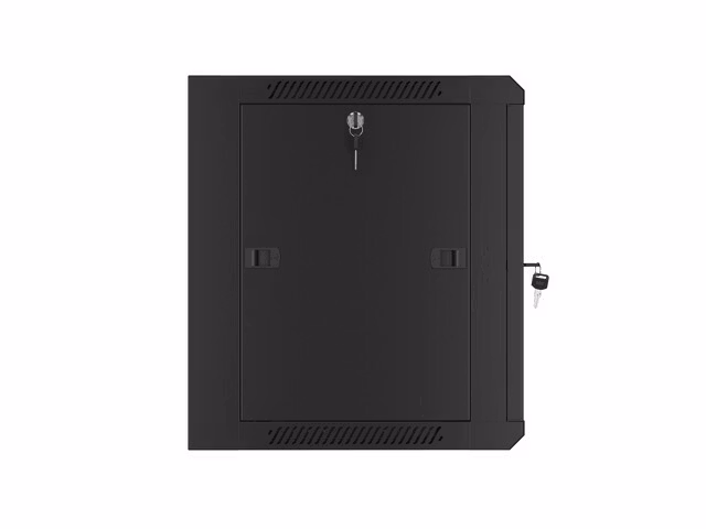 RACKSKÅP 19" VÄGGMONTERAT 9U 450 SNABBMONTERING (FLAT PACK) SVART LANBERG