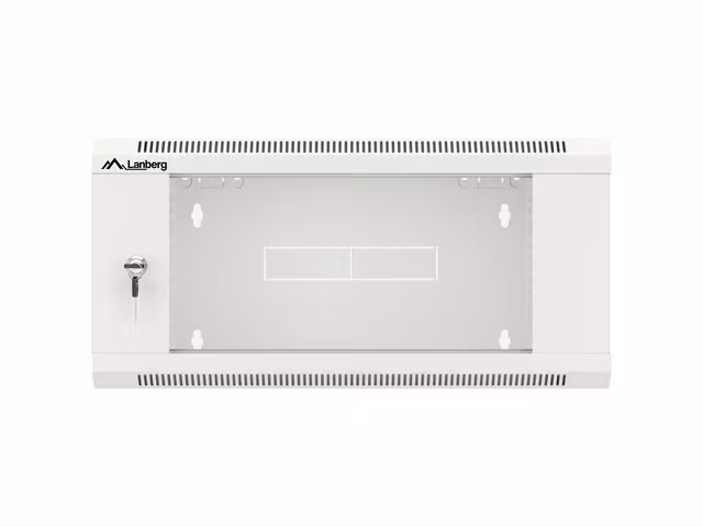 RACKSKÅP 19" VÄGGMONTERAT 4U 450 SNABBMONTERING (FLAT PACK) GRÅ LANBERG