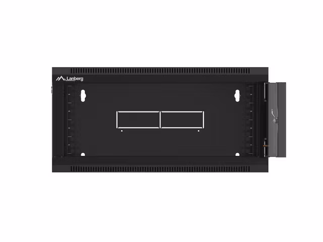 RACKSKÅP 19" VÄGGMONTERAT 4U 600 SNABBMONTERING (FLAT PACK) SVART LANBERG