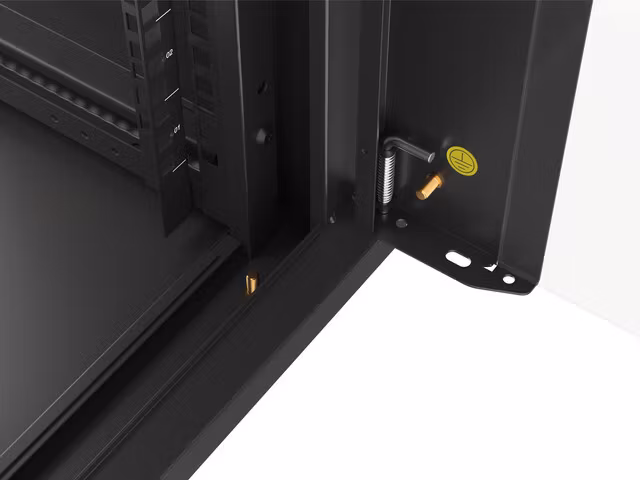RACKSKÅP 19" VÄGGMONTERAT 9U 450 SNABBMONTERING (FLAT PACK) SVART LANBERG