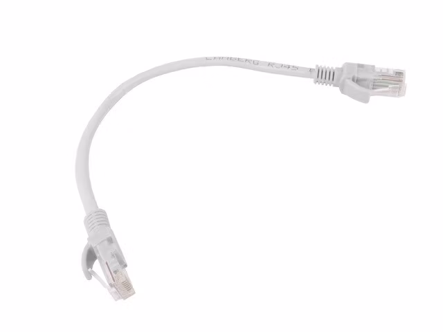 PATCHKABEL CAT.6 UTP 0,25M GRÅ FLUKE PASSED LANBERG 10-PACK