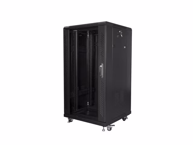 RACKSKÅP 19" FRISTÅENDE 22U/600X600 (FLAT PACK) SVART LANBERG (FLAT PACK)