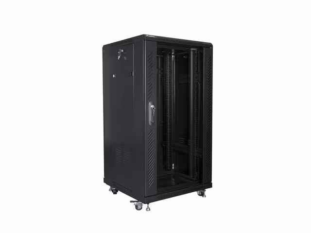 RACKSKÅP 19" FRISTÅENDE 22U/600X600 (FLAT PACK) SVART LANBERG (FLAT PACK)