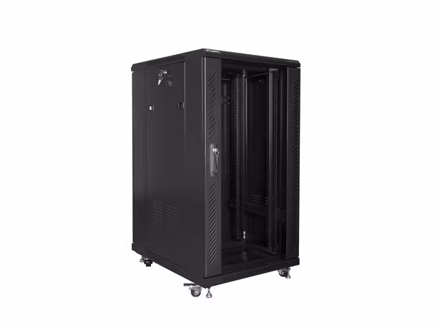 RACKSKÅP 19" FRISTÅENDE 22U/600X800 (FLAT PACK) SVART LANBERG (FLAT PACK)