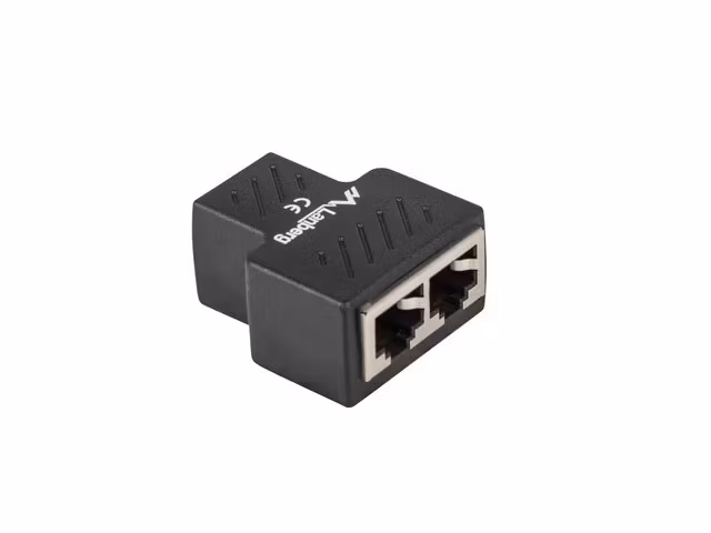 RJ45 INLINE-KOPPLARE RJ45->2XRJ45 SKÄRMAD LANBERG