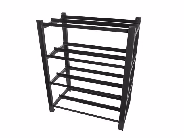 BATTERIRAM FÖR UPS 830X454 2 RADER 4 NIVÅER (8 HYLLPLAN) (FLAT PACK) SVART LANBERG